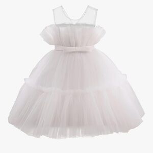 Elegant White Tulle Dress